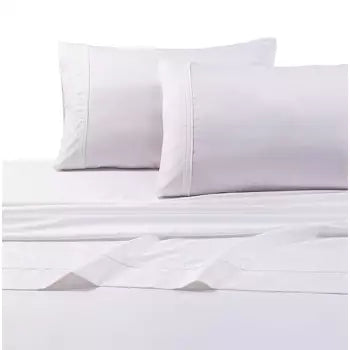 King 400 Thread Count Performance Flat Sheet White - Threshold: Cotton Sateen, Machine Washable, STANDARD 100 by OEKO-TEX (Copy)