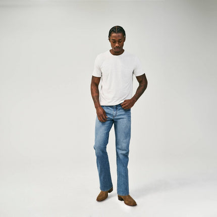 Wrangler Men's Relaxed Fit Bootcut Jeans - Medium Wash 34x29: Midweight Denim, Stretch, Mid Rise, Fly Button & Zipper