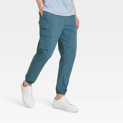 Men's Utility Cargo Jogger Pants - All In Motion™ Afternoon Blue XL