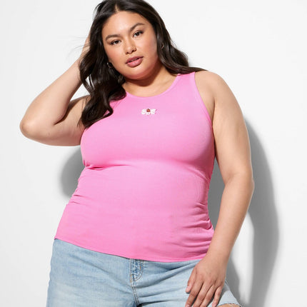 Women's High Neck Tank Top - Wild Fable Pink XXL