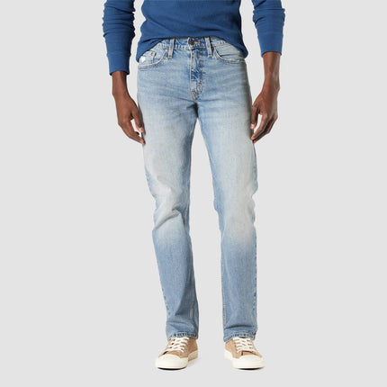 DENIZEN® from Levi's® Men's 232™ Slim Straight Fit Jeans - Light Blue Denim 34x34: Heavyweight Cotton Denim, Stretch, Low Rise
