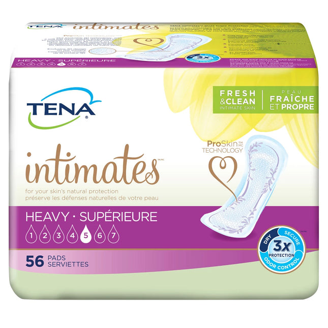 TENA Sensitive Care Maximum Absorbency Incontinence/Bladder Control Pad for Women, Regular Length, 56 Count