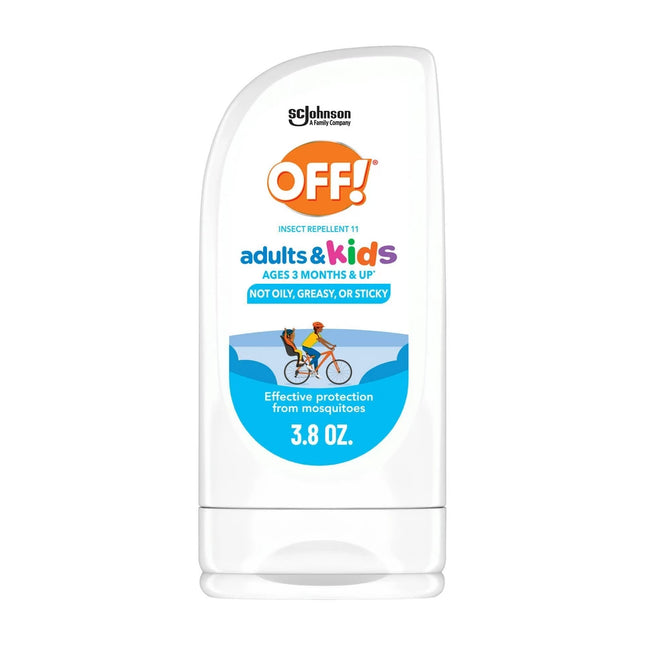 OFF! Insect Repellent Lotion for Adults & Kids, Fragrance-Free Bug Repellent for Everyday Protection from Mosquitoes, 3.8 oz