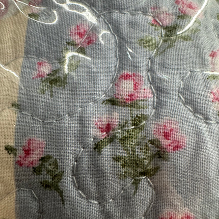 KING Set Embroidered Floral Heirloom Blanket- Emryn House