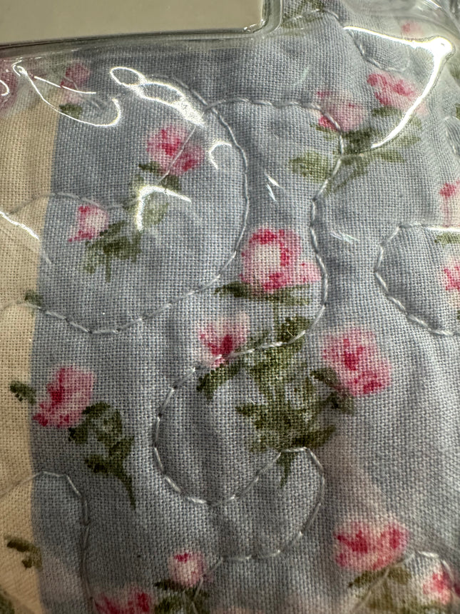 KING Set Embroidered Floral Heirloom Blanket- Emryn House