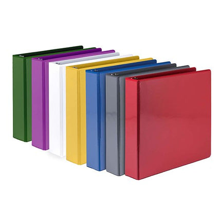 Samsill Durable 3 Inch White View D-Ring Binder Clear Overlay
