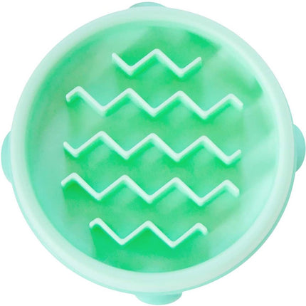 Outward Hound Fun Feeder Slo Bowl, Small Slow Feeder Dog Bowl, 3/4 Cups, Mini, Mint