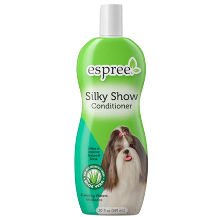 Espree Silky Show Conditioner For Dogs and Cats – Leaves Coats with Amazing Shine, Luster, and Easy Combing – Made with 100% Organically Grown Aloe Vera – 20 Ounces