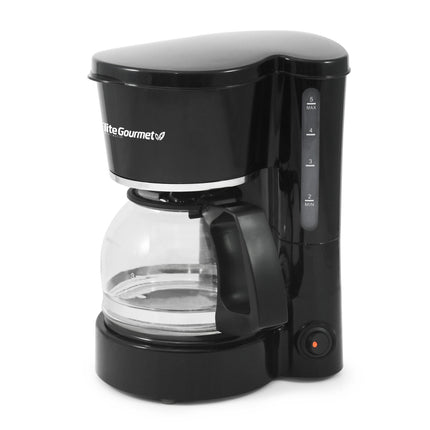 Elite Gourmet EHC-5055# Automatic Brew & Drip Coffee Maker with Pause N Serve Reusable Filter, On/Off Switch, Water Level Indicator, Black Black