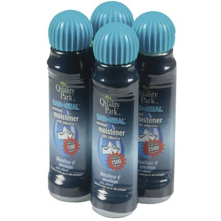 Quality Park Dab-N-Seal Envelope Moistener with Adhesive, 50ML Bottle, 4 Pack (46071)