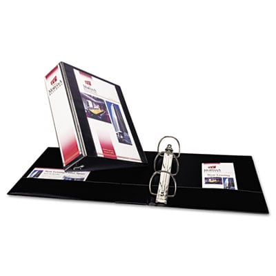 Avery Durable View 3 Ring Binder, 3 Inch Slant Rings, 1 Black Binder (17041)