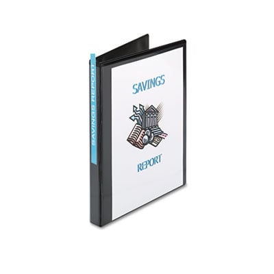 Avery Heavy-Duty Nonstick View 3 Ring Binder, 1/2 inch Slant Rings, 135-Sheet Capacity, Black (05233)