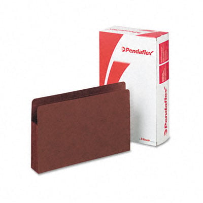 Pendaflex Heavy Duty End Tab Expanding File Pocket, 5.25-Inch Expansion, Legal, 10/Box, Red