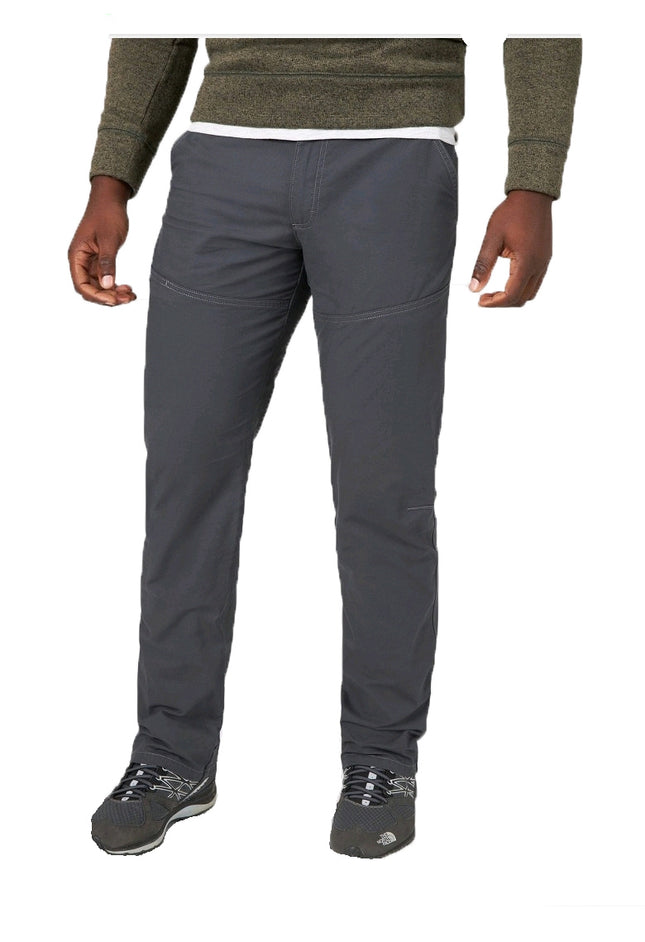 Wrangler Men's ATG Canvas Straight Fit Slim 5-Pocket Pants - Anthracite/Dark Gray 32x32