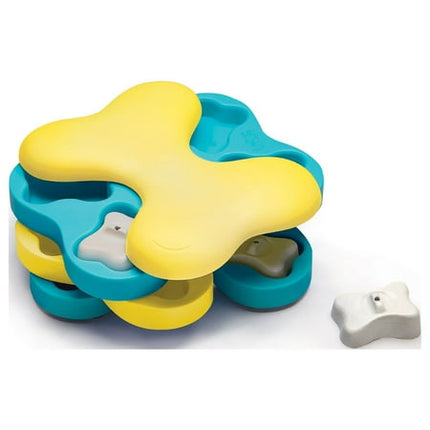 Outward Hound by Nina Ottosson Dog Tornado Treat Puzzle Dog Toy, Level 2 Intermediate, Blue