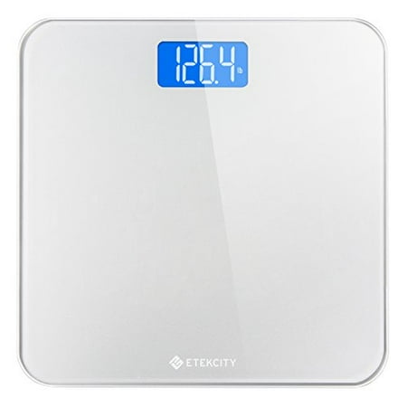 Etekcity Scale for Body Weight, Digital Bathroom Weighing Machine for People, Large and Easy-to-Read Backlight Display, Accurate with High Precision Measurements, Durable Tempered Glass, 400 lbs