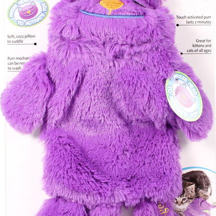 Catstages Purr Pillow Kitty Calming Cat Toy with Touch-Activated Purring and Soft Plush, Purple - Helps Reduce Stress & Provide Anxiety Relief for Cats