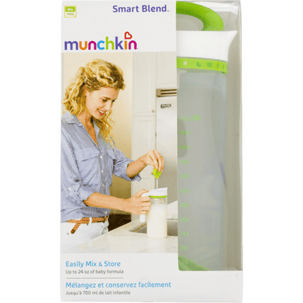 Munchkin Smart Blend Formula Mixing and Breast Milk Storage Pitcher, 24 Ounce, Green Beige