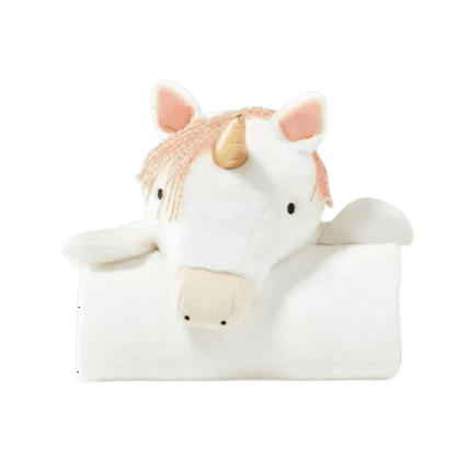 Unicorn Kids' Hooded Blanket - Pillowfort: Faux Fur, Machine Washable, OEKO-TEX Certified, Pink & White, 50"x40"