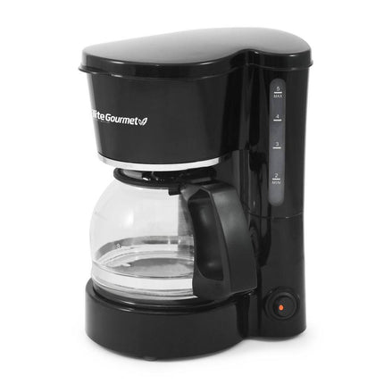 Elite Gourmet EHC-5055# Automatic Brew & Drip Coffee Maker with Pause N Serve Reusable Filter, On/Off Switch, Water Level Indicator, Black Black