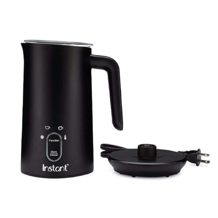 Instant Pot Milk Frother, 4-in-1 Electric Milk Steamer, 10oz/295ml Automatic Hot and Cold Foam Maker and Milk Warmer for Latte, Cappuccinos, Macchiato, From the Makers of Instant 500W, Black Black