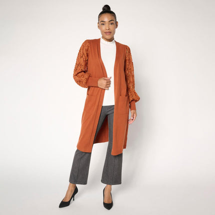 C Wonder Christian Siriano Luxe Yarn Mixed Media Cardigan Sweater