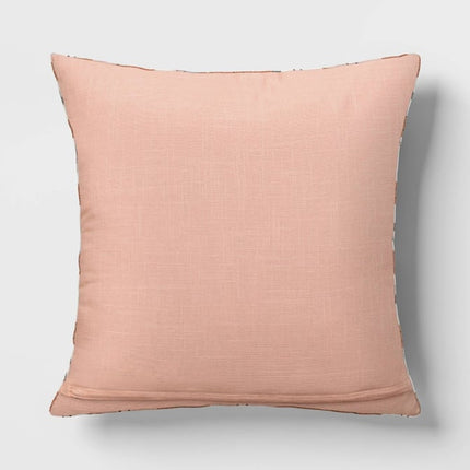 Threshold Square Heritage Geo Pillow 18in Gray