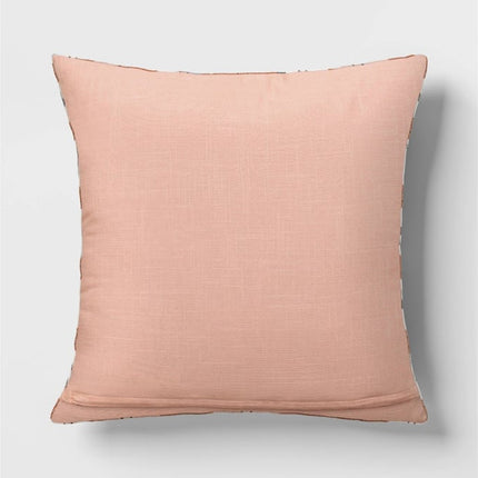 Threshold Square Heritage Geo Pillow 18in Gray