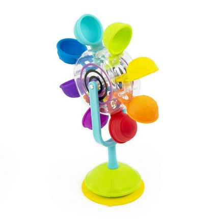 Sassy Whirling Waterfall Suction Toy for Bathtime - Stem - Ages 12+ Months, Multi Clear