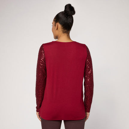 DG2 by Diane Gilman Glamorous Sequin Double Layer Easy Top