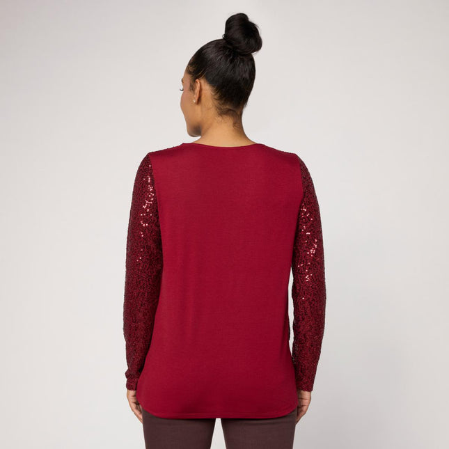 DG2 by Diane Gilman Glamorous Sequin Double Layer Easy Top