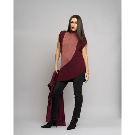 DG2 Diane Gilman SoftEase Mock-Neck Tunic Sweater - Comfortable Curved Hem