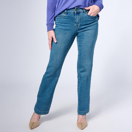 DG2 Diane Gilman Virtual Stretch Angled Pocket Trouser Denim Jeans