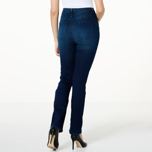 DG2 by Diane Gilman Virtual Stretch Denim Straight-Leg Jean for Women