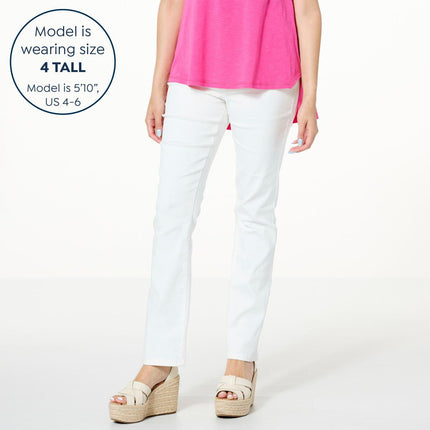 DG2 by Diane Gilman Virtual Stretch Denim Straight-Leg Jean for Women