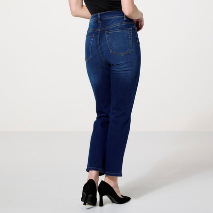 DG2 Diane Gilman Virtual Stretch Denim Straight Leg Crop Jean for Women