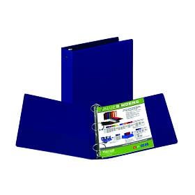 Samsill 2 Inch Document Storage Binder, Made in USA, FSC 100% Recycled Chipboard, Round Ring, 3 Ring Binder, Navy