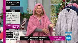 Warm and Cozy Sherpa Zip Angel Wrap Soft Wearable Blanket (Pink)