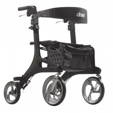 Drive Medical Nitro Clip-On Cup Holder for Walker Rollator, 6 x 4 x 3.5 Inch, Black