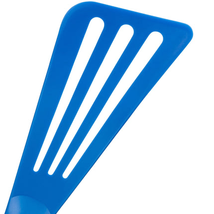 Matfer Bourgeat Exoglass Pelton Slotted Spatula 12in Blue