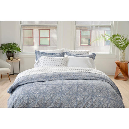 Farm to Home Organic Cotton Indigo Batik Duvet Set – Soft, Stylish, Queen