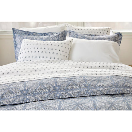 Farm to Home Organic Cotton Indigo Batik Duvet Set – Soft, Stylish, Queen