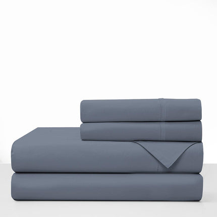 Farm to Home Organic Cotton Tencel Sheet Set 300TC Indigo
