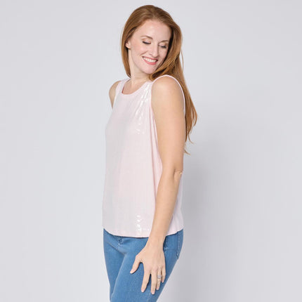 G by Giuliana ECOLUX Sequin Front Knit Tank Top 2-Pack