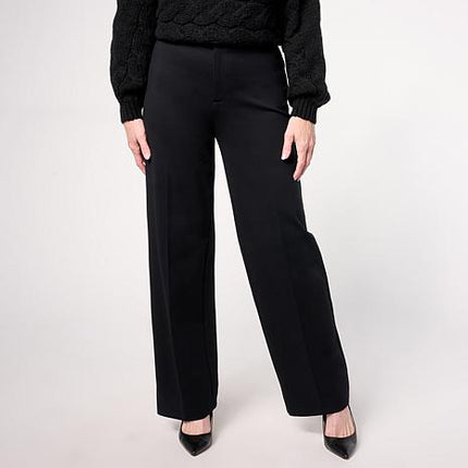 G by Giuliana Women's Ponte Knit Wide Leg Trouser Pants