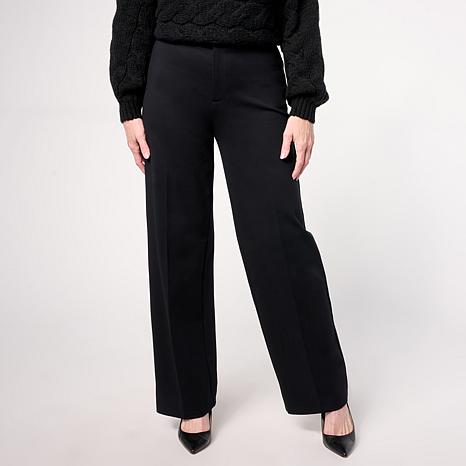 G by Giuliana Women's Ponte Knit Wide Leg Trouser Pants