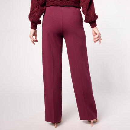 G by Giuliana Women's Ponte Knit Wide Leg Trouser Pants