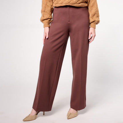 G by Giuliana Women's Ponte Knit Wide Leg Trouser Pants