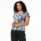 Black Floral Print / L