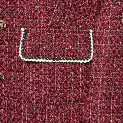 G by Giuliana Chic Woven Boucle Topper with Braided Detail